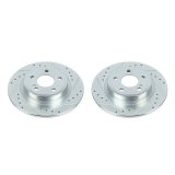 Power Stop 17-19 Infiniti QX30 Rear Evolution Drilled & Slotted Rotors - Pair thumbnail 1