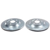 Power Stop 19-21 Subaru Forester Rear Evolution Drilled & Slotted Rotors - Pair thumbnail 1