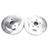 Power Stop Jeep Wrangler BBK Front Drilled & Slotted Rotor - Pair thumbnail 1