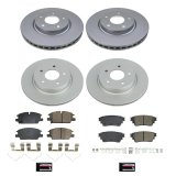 Power Stop 2021 Nissan Rogue Front & Rear Z17 Coated Brake Kit thumbnail 9