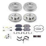 PowerStop Autospecialty Stock Replacement Disc and Drum Brake Kits for 2005-2008 COBALT, 2007-2008 G5, 2005-2007 ION - KOE15520DK Kit, Replacement, Solid Surface Front Rotors, Rear Drums, Pads Shoes, Chevrolet, Pontiac, Saturn, Kit thumbnail 1
