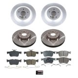 PowerStop Z17 Evolution Plus Stock Replacement Brake Kits for 2020-2024 ESCAPE, CORSAIR, 2021-2024 BRONCO SPORT - KOE8644 Rotor and Pad Combos, Replacement, Solid Surface Rotors, Ceramic Pads, Front and Rear, Ford, Lincoln, Kit thumbnail 1