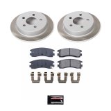 PowerStop Z17 Evolution Plus Semi-Coated Rotor Brake Kits SC1558 and Pad Combo, Semi-Coated, Rear, Solid Surface Rotors, Ceramic Pads, Buick, Chevrolet, Oldsmobile, Pontiac, Kit thumbnail 4