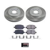 PowerStop Z17 Evolution Plus Semi-Coated Rotor Brake Kits for 2005-2010 COBALT, 2007-2009 G5, 2003-2007 ION - SC1604 and Pad Combo, Semi-Coated, Front, Solid Surface Rotors, 10.08 in. O.D., Ceramic Pads, Chevrolet, Pontiac, Saturn, Kit thumbnail 1
