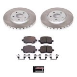PowerStop Z17 Evolution Plus Semi-Coated Rotor Brake Kits SC1610 and Pad Combo, Semi-Coated, Front, Solid Surface Rotors, 11.65 in. O.D., Ceramic Pads, Chevrolet, Pontiac, Saturn, Kit thumbnail 1