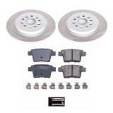 PowerStop Z17 Evolution Plus Semi-Coated Rotor Brake Kits SC4600 and Pad Combo, Semi-Coated, Rear, Solid Surface Rotors, 12.99 in. O.D., Ceramic Pads, Ford, Mercury, Kit thumbnail 1