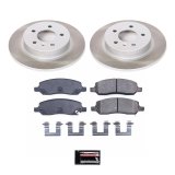 PowerStop Z17 Evolution Plus Semi-Coated Rotor Brake Kits for 2006-2011 DTS, LUCERNE - SC4658 and Pad Combo, Semi-Coated, Rear, Solid Surface Rotors, 11.50 in. O.D., Ceramic Pads, Buick, Cadillac, Kit thumbnail 1