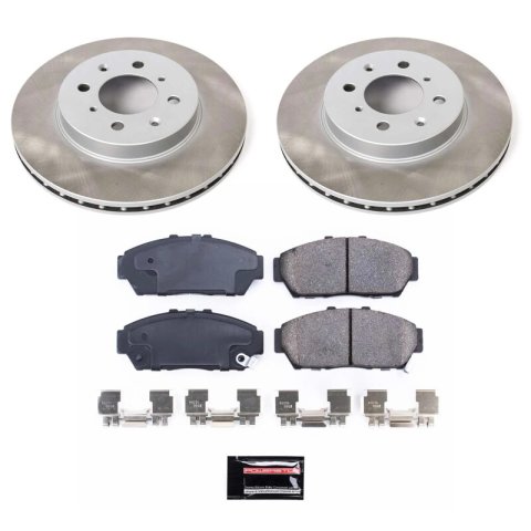 Power Stop 93-95 Honda Civic Front Semi-Coated Rotor Kit thumbnail 1