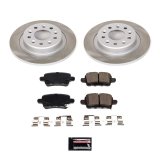 PowerStop Z17 Evolution Plus Semi-Coated Rotor Brake Kits for 2018-2021 EQUINOX, 2019 LACROSSE, 2021 TERRAIN - SC7721 and Pad Combo, Semi-Coated, Rear, Solid Surface Rotors, 11.35 in. O.D., Ceramic Pads, Buick, Chevrolet, GMC, Kit thumbnail 1