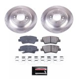 PowerStop Z17 Evolution Plus Semi-Coated Rotor Brake Kits for 2017-2022 SPORTAGE, 2019-2021 TUCSON - SC8016 and Pad Combo, Semi-Coated, Rear, Solid Surface Rotors, 11.89 in. O.D., Ceramic Pads, Hyundai, Kia, Kit thumbnail 1