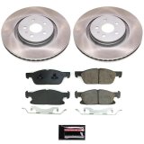 Power Stop 17-20 Lincoln MKZ Front Semi-Coated Rotor Kit thumbnail 1