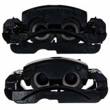 PowerStop Performance Powdercoated Brake Calipers S4728BLK Disc Caliper, Cast Iron, Black, 2-Piston, Cadillac, Chevy, GMC, Pair thumbnail 1