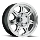 Raceline 870 Element 15x5in / 5x114.3 BP / -0.125mm Offset / 3.19mm Bore - Black & Machined Wheel thumbnail 1
