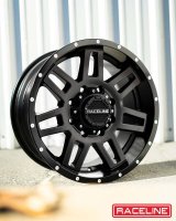 Raceline 931B Injector 18x9in / 8x165.1 BP / 18mm Offset / 125.2mm Bore - Satin Black Wheel thumbnail 7