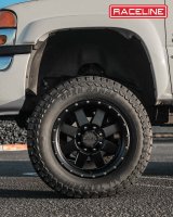 Raceline 935B Defender 18x9in / 5x139.7 BP / 18mm Offset / 107.95mm Bore - Satin Black Wheel thumbnail 7