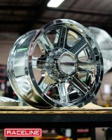 Raceline 940C Hostage 16x8in / 8x165.1 BP / 0mm Offset / 125.2mm Bore - Chrome Wheel thumbnail 5