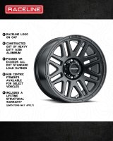 Raceline 944B Outlander 20x9in / 6x135 BP / 18mm Offset / 87.1mm Bore - Satin Black Wheel thumbnail 5