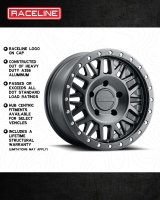 Raceline 951B Ryno 17x9in / 8x170 BP / -12mm Offset / 130.8mm Bore - Satin Black Wheel thumbnail 5