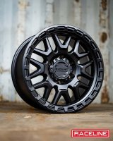 Raceline 953B Krank 17x8.5in / 6x139.7 BP / 0mm Offset / 106.1mm Bore - Satin Black Wheel thumbnail 7