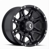 Raceline 981 Raptor 18x9in / 8x165.1 BP / -6mm Offset / 125.2mm Bore - Satin Black Wheel thumbnail 1