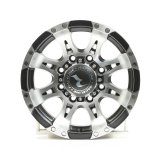 Raceline 982 Raptor 16x8in / 8x165.1 BP / 0mm Offset / 130.81mm Bore - Black & Machined Wheel thumbnail 1