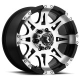 Raceline 982 Raptor 18x9in / 8x165.1 BP / 20mm Offset / 125.2mm Bore - Black & Machined Wheel thumbnail 2