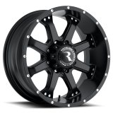 Raceline 991B Assault 16x8in / 8x165.1 BP / 0mm Offset / 125.2mm Bore - Satin Black Wheel thumbnail 3
