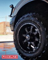 Raceline 991B Assault 16x8in / 8x165.1 BP / 0mm Offset / 125.2mm Bore - Satin Black Wheel thumbnail 5
