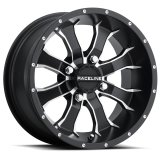 Raceline A77 Mamba 15x7in / 4x137 BP / 10mm Offset / 110.2mm Bore - Black & Machined Wheel thumbnail 1