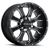 Raceline A77 Mamba 15x7in / 4x137 BP / 10mm Offset / 110.2mm Bore - Black & Machined Wheel thumbnail 4