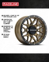 Raceline A94BZ Krank 14x7in / 4x137 BP / 10mm Offset / 110.18mm Bore - Bronze & Black Lip Wheel thumbnail 7