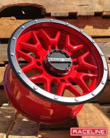 Raceline A94R Krank 14x7in / 4x137 BP / 10mm Offset / 110.18mm Bore - Red & Black Lip Wheel thumbnail 9