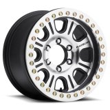 Raceline RT232 Monster 17x8.5in/6x139.7 BP/0mm Offset/107.95mm Bore - BLK & Machined Beadlock Wheel thumbnail 1