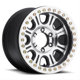 Raceline RT232 Monster 17x8.5in/5x127 BP/0mm Offset/83.82mm Bore - Black & Machined Beadlock Wheel thumbnail 1