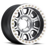 Raceline RT232 Monster 17x8.5in/5x127 BP/0mm Offset/83.82mm Bore - Black & Machined Beadlock Wheel thumbnail 3