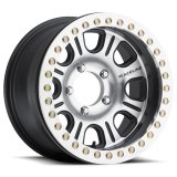 Raceline RT232 Monster 17x8.5in/5x127 BP/0mm Offset/83.82mm Bore - Black & Machined Beadlock Wheel thumbnail 4