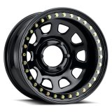 Raceline RT51 Daytona Rock 17x8in/8x165.1 BP/-25mm Offset/130.81mm Bore - Gloss Black Beadlock Wheel thumbnail 2