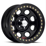 Raceline RT81 Rock 8 17x8in / 8x165.1 BP / -25mm Offset / 130.81mm Bore - Gloss Black Beadlock Wheel thumbnail 1