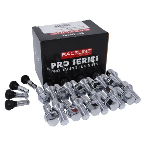 Raceline 12x1.5 28mm Chrome Lug Bolts (Set of 20)