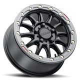 Raceline A14BG Alpha 15x7in/4x137 BP/10mm Offset/110.18mm Bore- Black & Gunmetal Ring Beadlock Wheel thumbnail 6