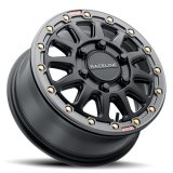 Raceline A14BG Alpha 17x7in/4x156 BP/40mm Offset/110.18mm Bore- Blk & Gunmetal Ring Beadlock Wheel thumbnail 1