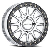 Raceline A14SB Alpha 15x10in/4x137 BP/10mm Offset/110.18mm Bore - Silver & Blk Ring Beadlock Wheel thumbnail 5