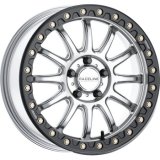 Raceline A14SB Alpha 15x10in/4x137 BP/10mm Offset/110.18mm Bore - Silver & Blk Ring Beadlock Wheel thumbnail 9
