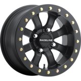 Raceline A71B Mamba 14x7in / 4x137 BP / 6+1 0mm Offset / 110.18mm Bore - Satin Black Beadlock Wheel thumbnail 1