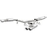 MagnaFlow SYS Cat-Back 2018 Ford Mustang GT 5.0L Street Dual Exit Polished 4in Tips thumbnail 1