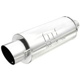 MagnaFlow Muffler W/Tip Mag SS 14X6X6 2.25/4. thumbnail 1