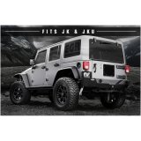 MagnaFlow 07-17 Jeep Wrangler JK 3.8/3.6L Dual Split Rear Exit Black Axle-Back Exhaust thumbnail 1