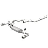 MagnaFlow 10-12 Mazda 3 L4 2.5L Hatchback Split Rear Exit Stainless Cat Back Performance Exhaust thumbnail 3