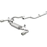 MagnaFlow 10-12 Mazda 3 L4 2.5L Hatchback Split Rear Exit Stainless Cat Back Performance Exhaust thumbnail 4