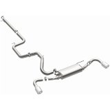 MagnaFlow 10-12 Mazda 3 L4 2.5L Hatchback Split Rear Exit Stainless Cat Back Performance Exhaust thumbnail 6